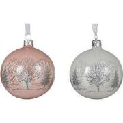 Kerstballen glas d8 cm a2 E