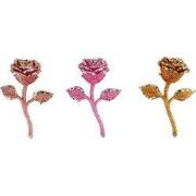 4.8 inch Rose Orna X 3. I 5x5x10 cm kerstornament