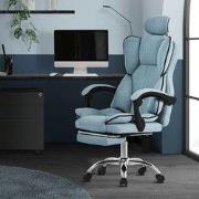 Executive bureaustoel in hoogte verstelbaar blauw met in hoogte verste...