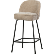 WOOOD Barstoel 65 cm 3D Vogue - Chenille - Zand - 89x50x55 cm