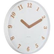 Karlsson - Wandklok Amena - Wit- Ø40cm