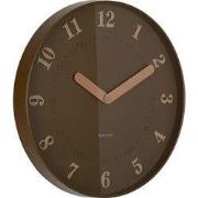 Wandklok Amena - Bruin - 40x40x40cm
