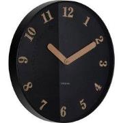 Wandklok Amena - Zwart - 40x40x40cm