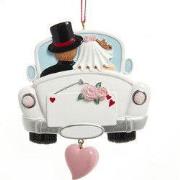 3.75 inch Resin Wedding Couple In Car Or 9,652x7,112x0,762 cm kerstorn...