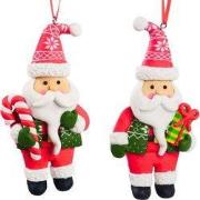 Claydough kerstman 2A 12 cm ornament