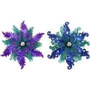 4.7 inch Snowflake Orna X 2. II 5x5x10 cm kerstornament