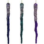 10.7 inch Finial Ornament X 3. Plastic 5x5x10 cm kerstornament