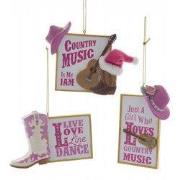 Liefde muziek/dans teken 3A 3 cm ornament