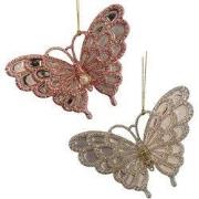 Plastic vlinder 2A 9 cm ornament