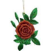 Plastic rozet 14 cm ornament III