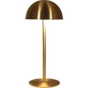 Tafellamp oplaadbaar rond 22x9,5 cm goud