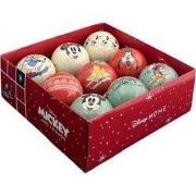 Kerstballen set polyfoam Mickey 9 stuks 7,5 cm