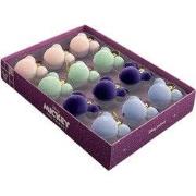 Kerstballen set plastic Mickey oren mini fluweel 12 stuks 4 cm I