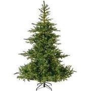 Grandis Fir kunstkerstboom groen met verlichting H240 cm D162 cm