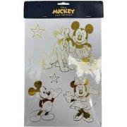 Raamstickers PVC Mickey&friends goudfolie A4 30 cm