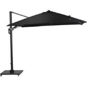 Hawaii Lumen parasol - 300x300 cm - carbon black - zwart