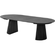 Alko uitschuifbare houten eettafel zwart - Ø 120 tot 240 cm