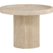 Micah houten bijzettafel beige - Ø 60 cm