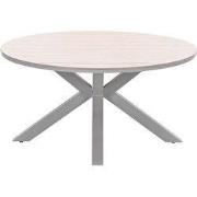 Edison tafel rond - 148 cm - taupe - light teak Vironwood