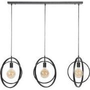 Hanglamp 3 Lichts Zwart - Turn Around - Metaal - Giga Meubel