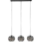 Hanglamp Zwart/Bruin - 3-Lichts - 115x30x150cm