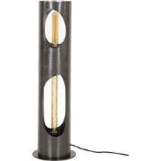 Vloerlamp Cilinder - Zwart Metaal - 20x20x65cm