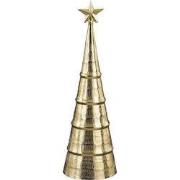 Mica Decorations Decoratie Kerstboom - H43 x Ø13 cm - Aluminium - Goud