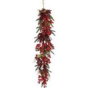 Randell Teardrop Christmas Garland - L110 x W18 x H10 cm - Red