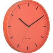 Karlsson - Wandklok Cool Retro - Brilliant orange- Ø30cm