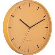 Karlsson - Wandklok Cool Retro - Mango yellow- Ø30cm