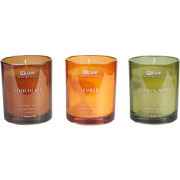 SHEER JOY - Geurkaars set - Gouden appel/Chocolade/Amber - Soja wax