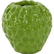 Vase deco 25x24x23,5 cm STRAWBERRY shiny green