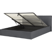 ORBEY  - Tweepersoonsbed - Grijs - 160 x 200 cm - Polyester