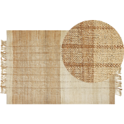 KARKIN - Modern vloerkleed - Lichtbeige - 200 x 300 cm - Jute