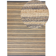 BUDHO - Vloerkleed  - Donkergrijs - 160 x 230 cm - Jute