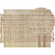 ORTAOBA - Modern vloerkleed - Lichtbeige - 160 x 230 cm - Jute