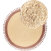 MARTS - Vloerkleed - Beige/Bruin - 200 cm - Jute