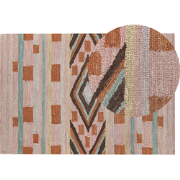 YOMRA  - Vloerkleed - Multicolor - 140 x 200 cm - Wol