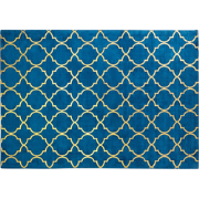 YELKI - Vloerkleed - Donkerblauw - 140 x 200 cm - Viscose