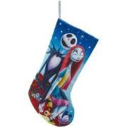 Kerstsok polyester Jack&Sally 45 cm