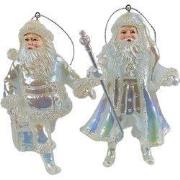Resin opalescent kerstman 2A 11 cm ornament