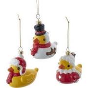 Plastic eend 3A 9 cm ornament