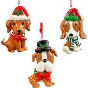 Kleideeg hond 3A 10,5 cm ornament