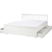 OLENDON - Bed met 4 lades - Wit - 160 x 200 cm - Dennenhout