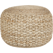 DINNI - Poef - Beige - Jute