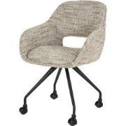 Eetkamerstoel Zand - Incl. Wieltjes - Spring Eagle - Set van 2