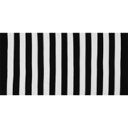 TAVAS - Vloerkleed - Zwart/Wit - 80 x 150 cm - Synthetisch materiaal