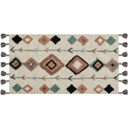 ESKISEHIR - Laagpolig vloerkleed - Multicolor - 80 x 150 cm - Katoen