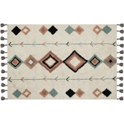 ESKISEHIR - Laagpolig vloerkleed - Multicolor - 140 x 200 cm - Katoen