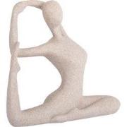 Present Time - Beeld Yoga Bow - Lichtgrijze